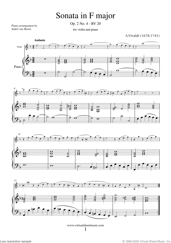Sonata in F major Op.2 No.4