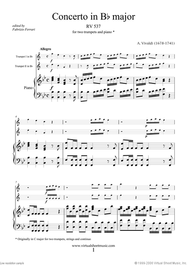 Concerto in Bb major RV 537
