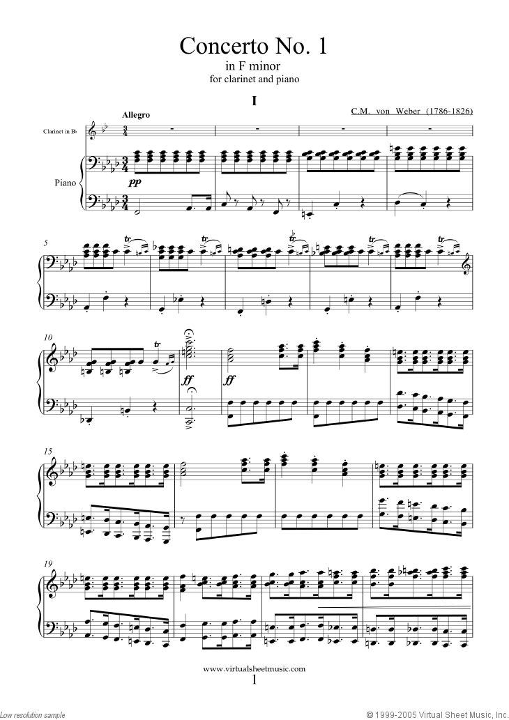 Concerto in F minor Op.73 No.1