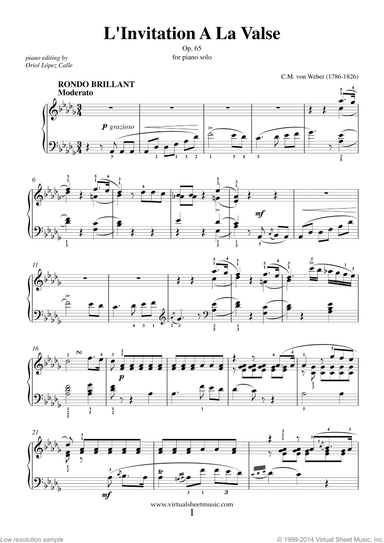 Invitation to the Dance Op. 65