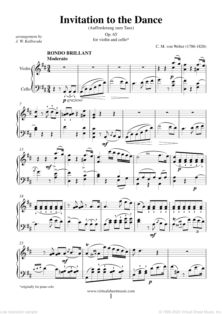 Invitation to the Dance Op. 65