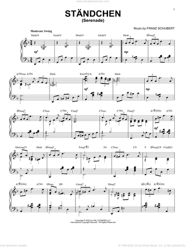 Standchen [Jazz version] (arr. Brent Edstrom)