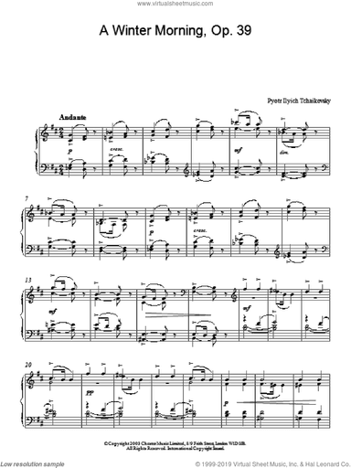 A Winter Morning, Op. 39