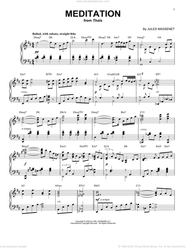 Meditation [Jazz version] (arr. Brent Edstrom)