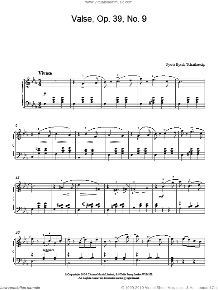 Valse, Op. 39, No. 9