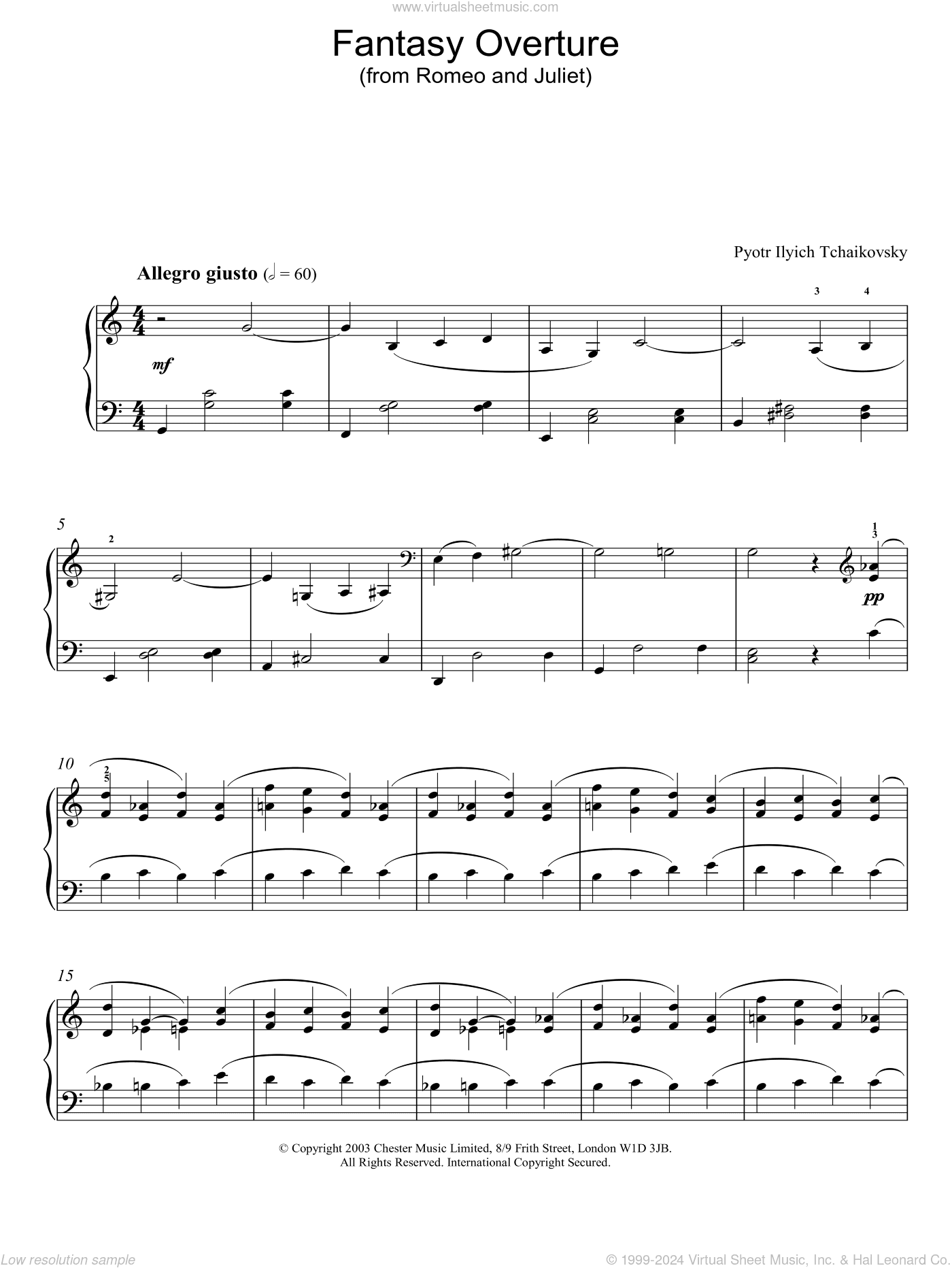 Fantasy Overture (from Romeo And Juliet)