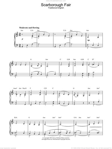 Scarborough Fair, (intermediate)