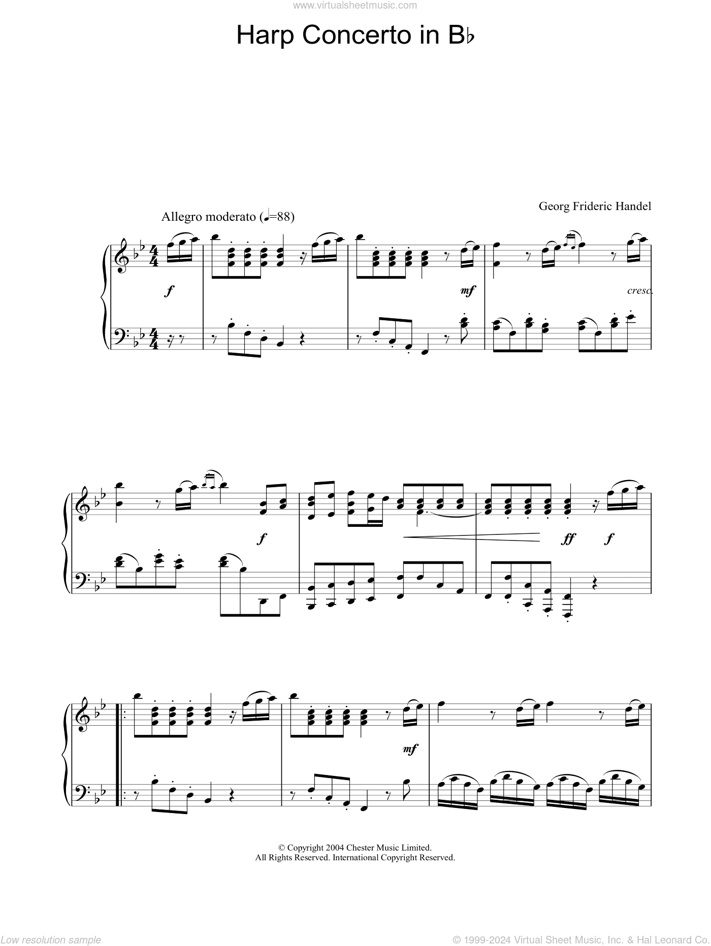 Harp Concerto In Bb