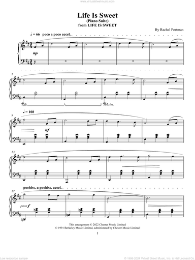 Life Is Sweet - Piano Suite