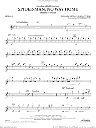 Soundtrack Highlights from Spider-Man: No Way Home (arr. Brown)