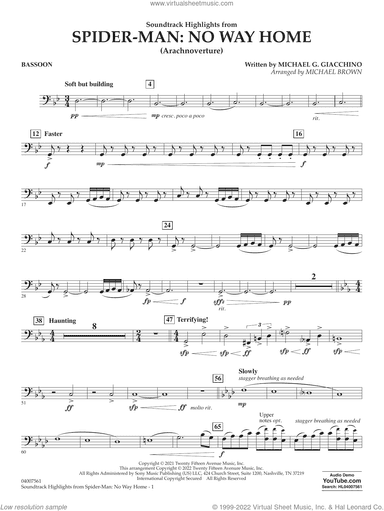 Soundtrack Highlights from Spider-Man: No Way Home (arr. Brown)