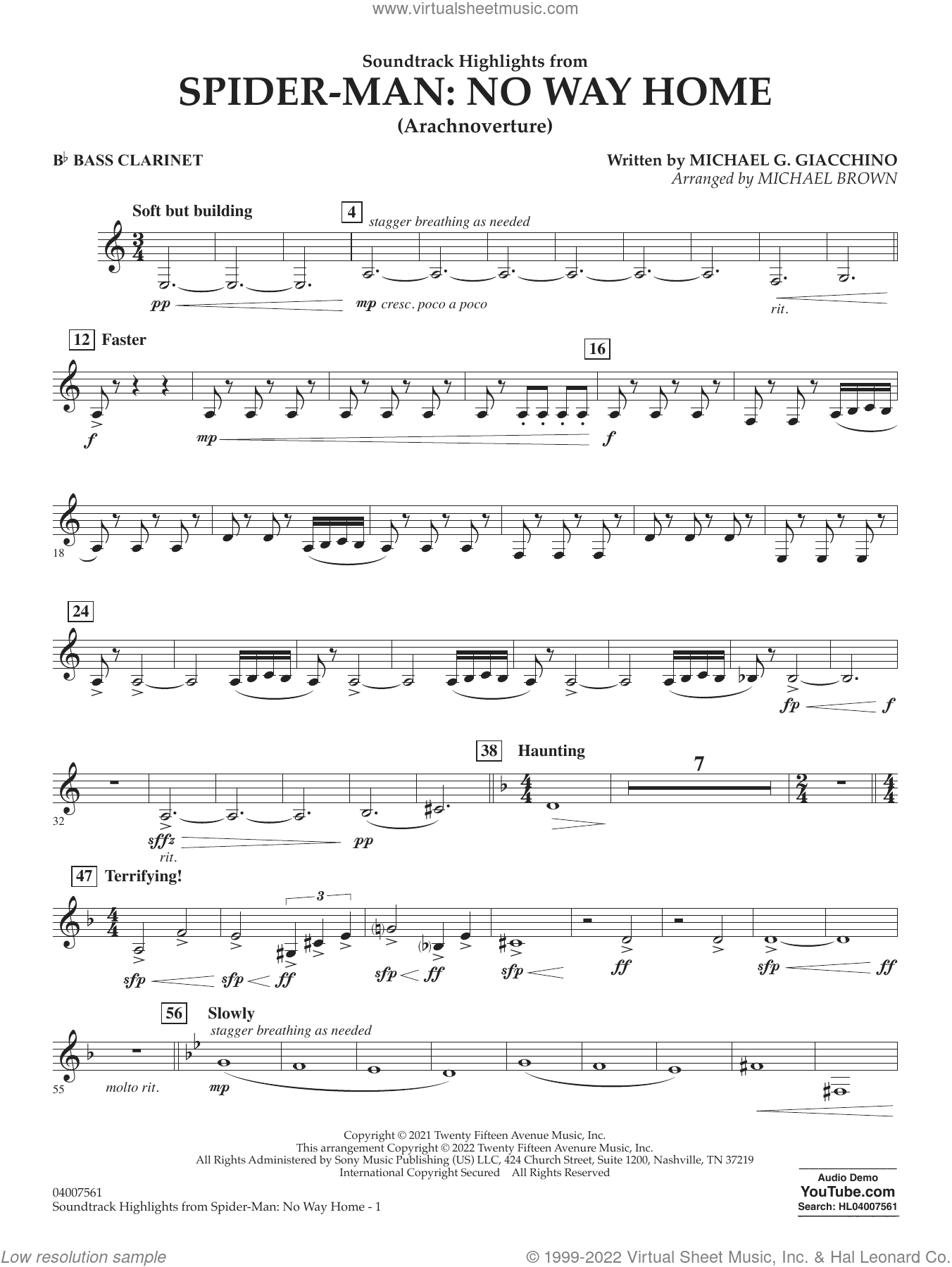Soundtrack Highlights from Spider-Man: No Way Home (arr. Brown)