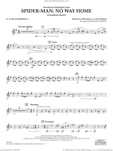 Soundtrack Highlights from Spider-Man: No Way Home (arr. Brown)