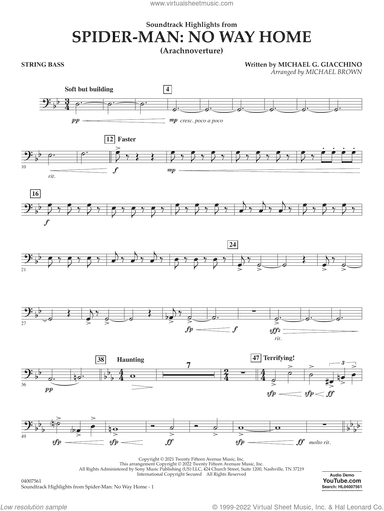 Soundtrack Highlights from Spider-Man: No Way Home (arr. Brown)