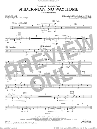 Soundtrack Highlights from Spider-Man: No Way Home (arr. Brown)