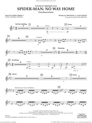 Soundtrack Highlights from Spider-Man: No Way Home (arr. Brown)