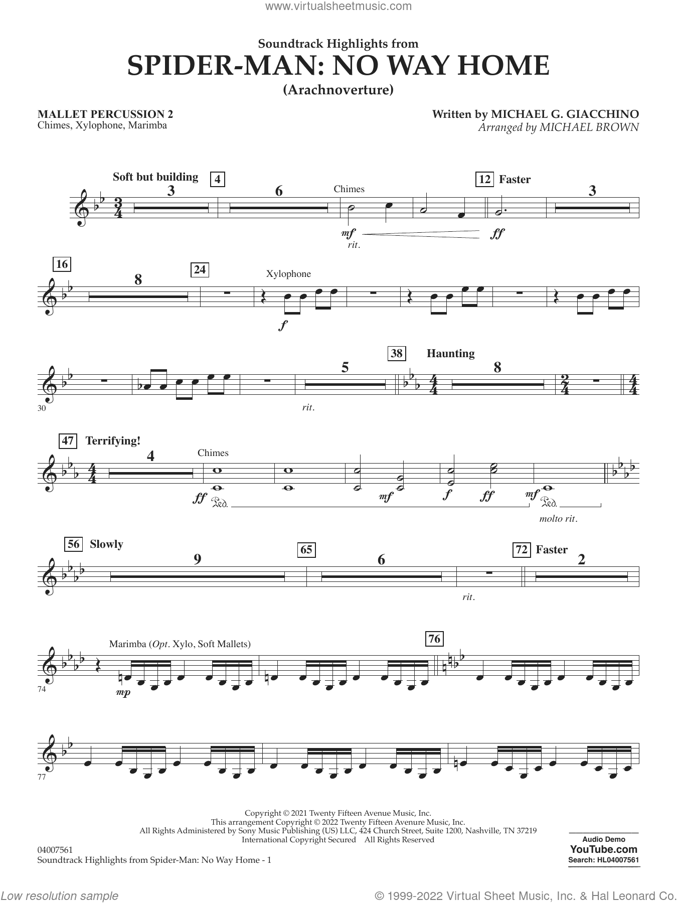 Soundtrack Highlights from Spider-Man: No Way Home (arr. Brown)