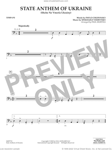 State Anthem of Ukraine (Shche Ne Vmerla Ukrainy) (arr. Murtha)