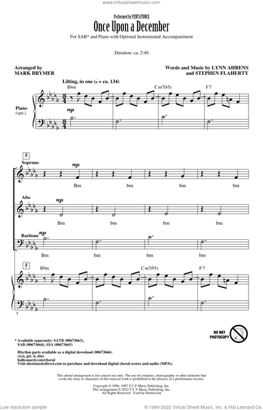Once Upon A December (from Anastasia) (arr. Mark Brymer)