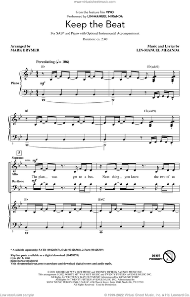 Keep The Beat (from Vivo) (arr. Mark Brymer)