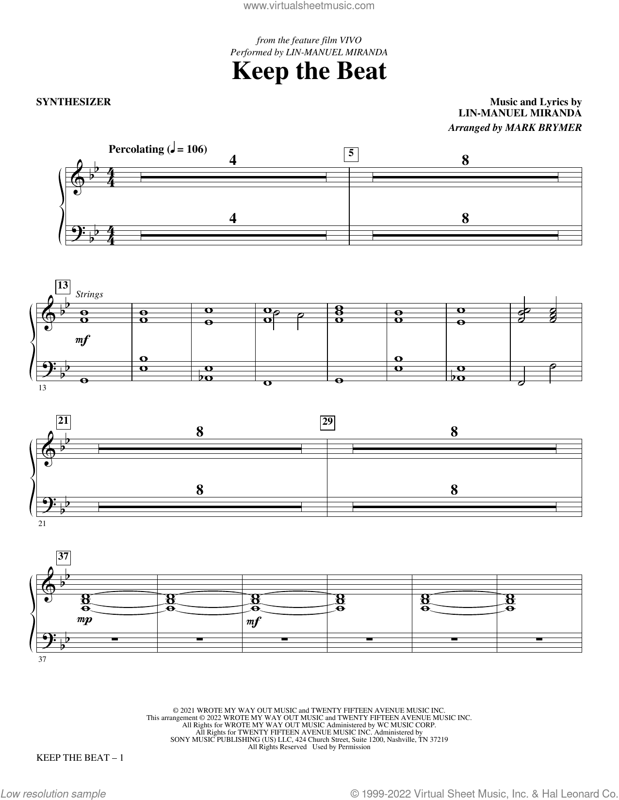 Keep The Beat (from Vivo) (arr. Mark Brymer)