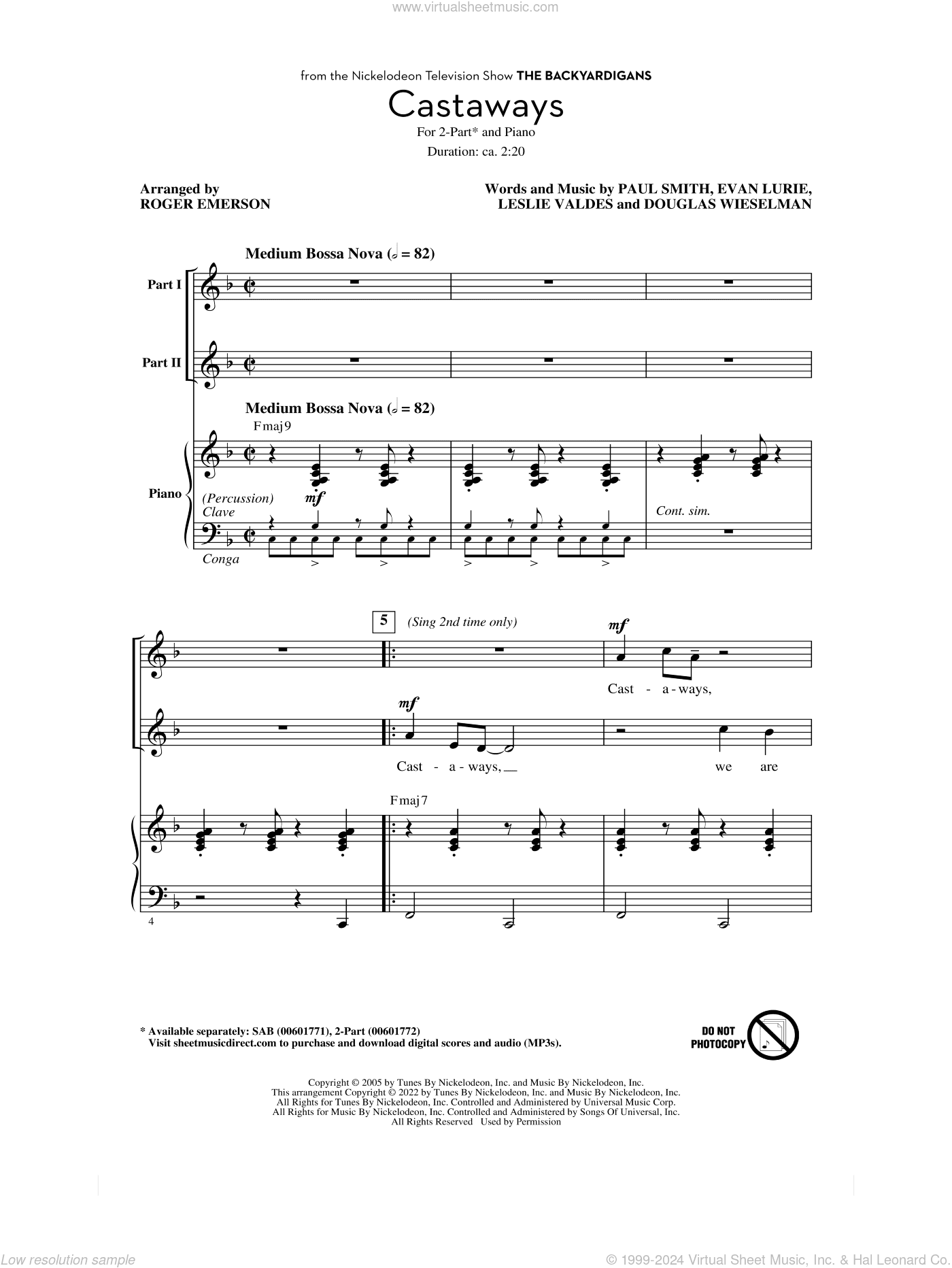 Castaways (arr. Roger Emerson)