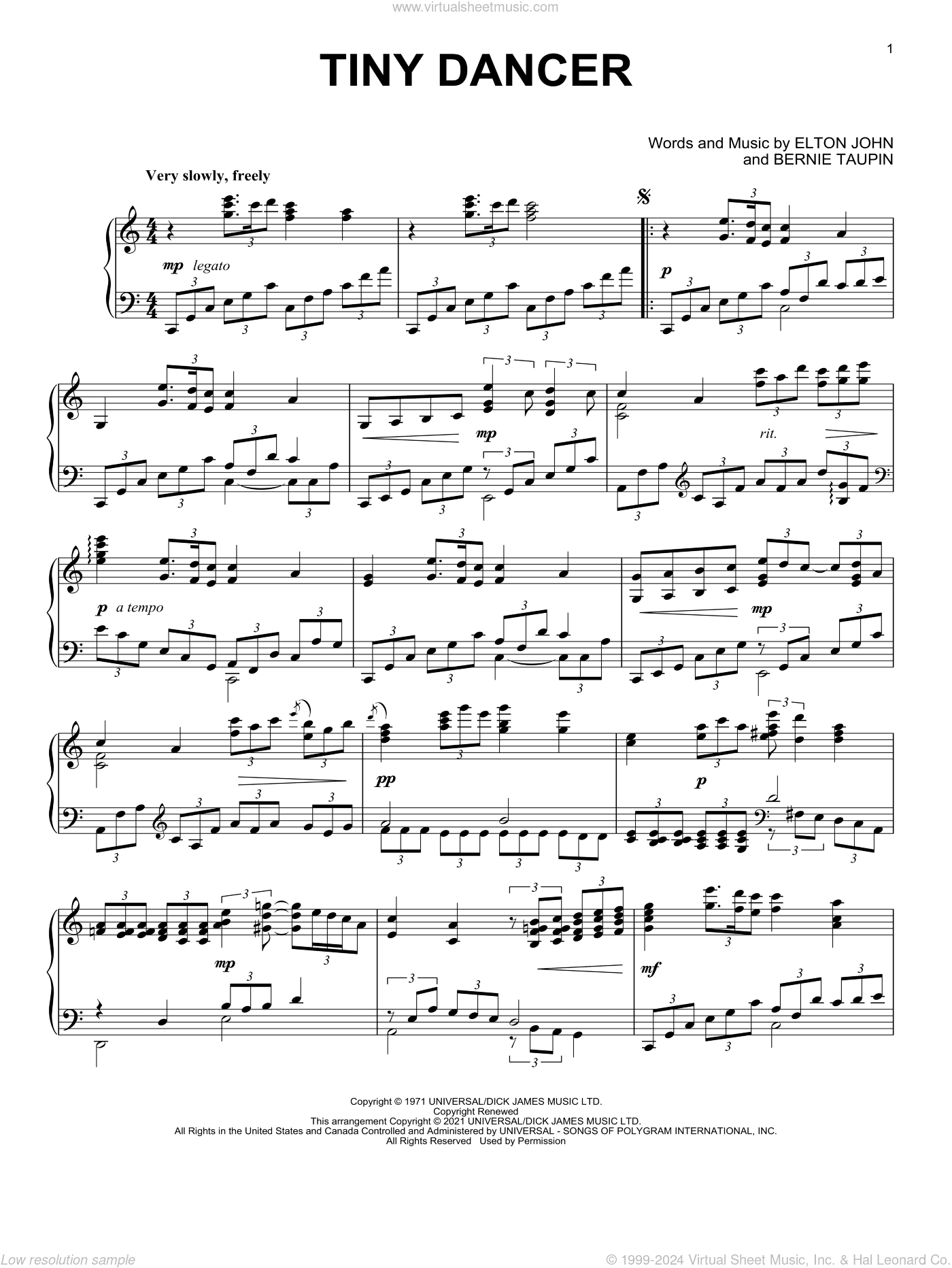 Tiny Dancer [Classical version] (arr. David Pearl)