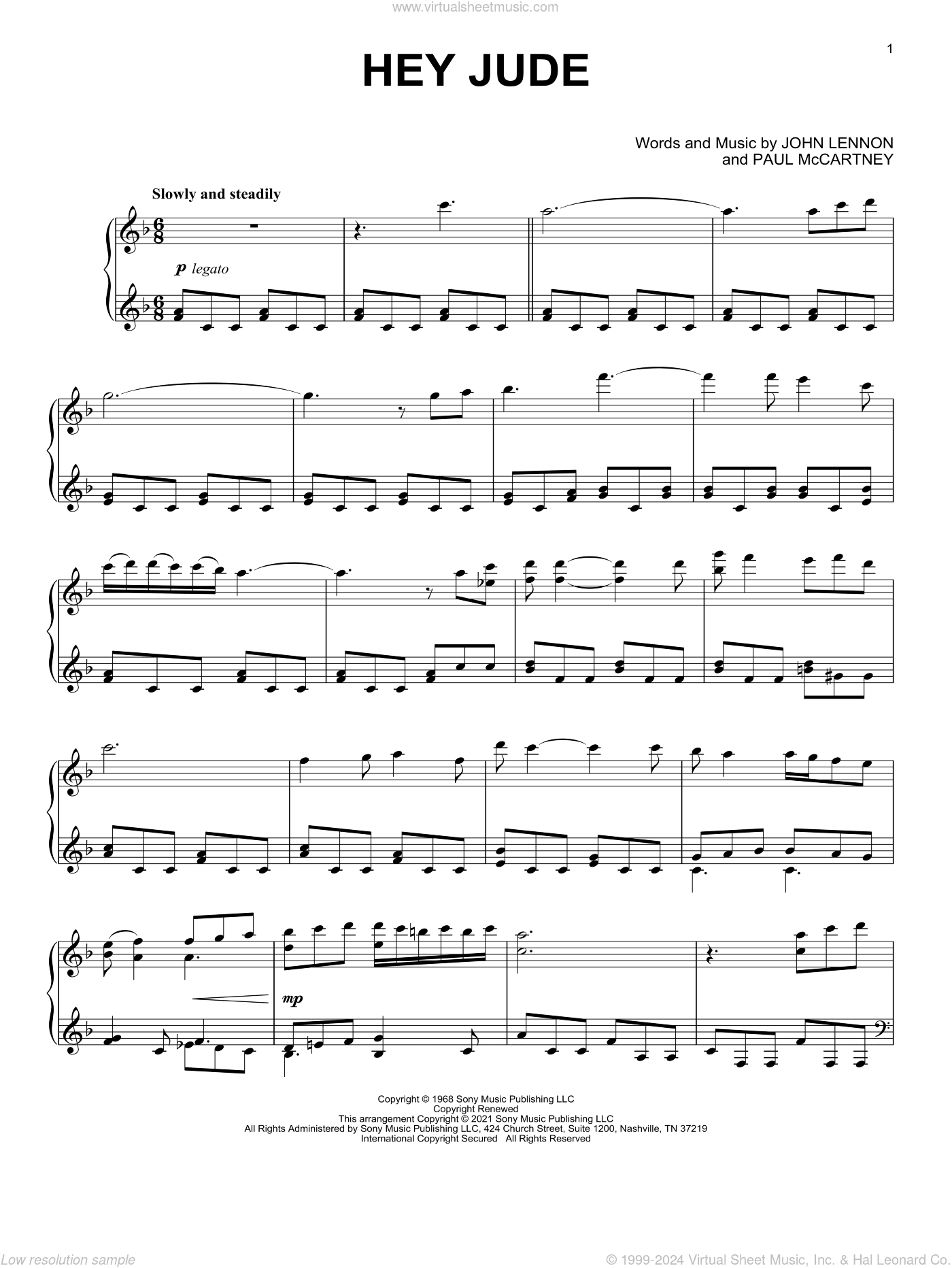 Hey Jude [Classical version] (arr. David Pearl)