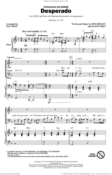 Desperado (arr. Mac Huff)