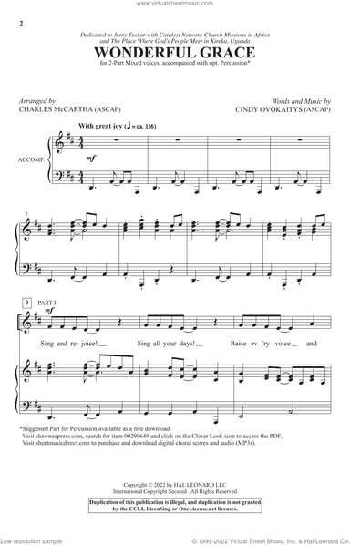 Wonderful Grace (arr. Charles McCartha)