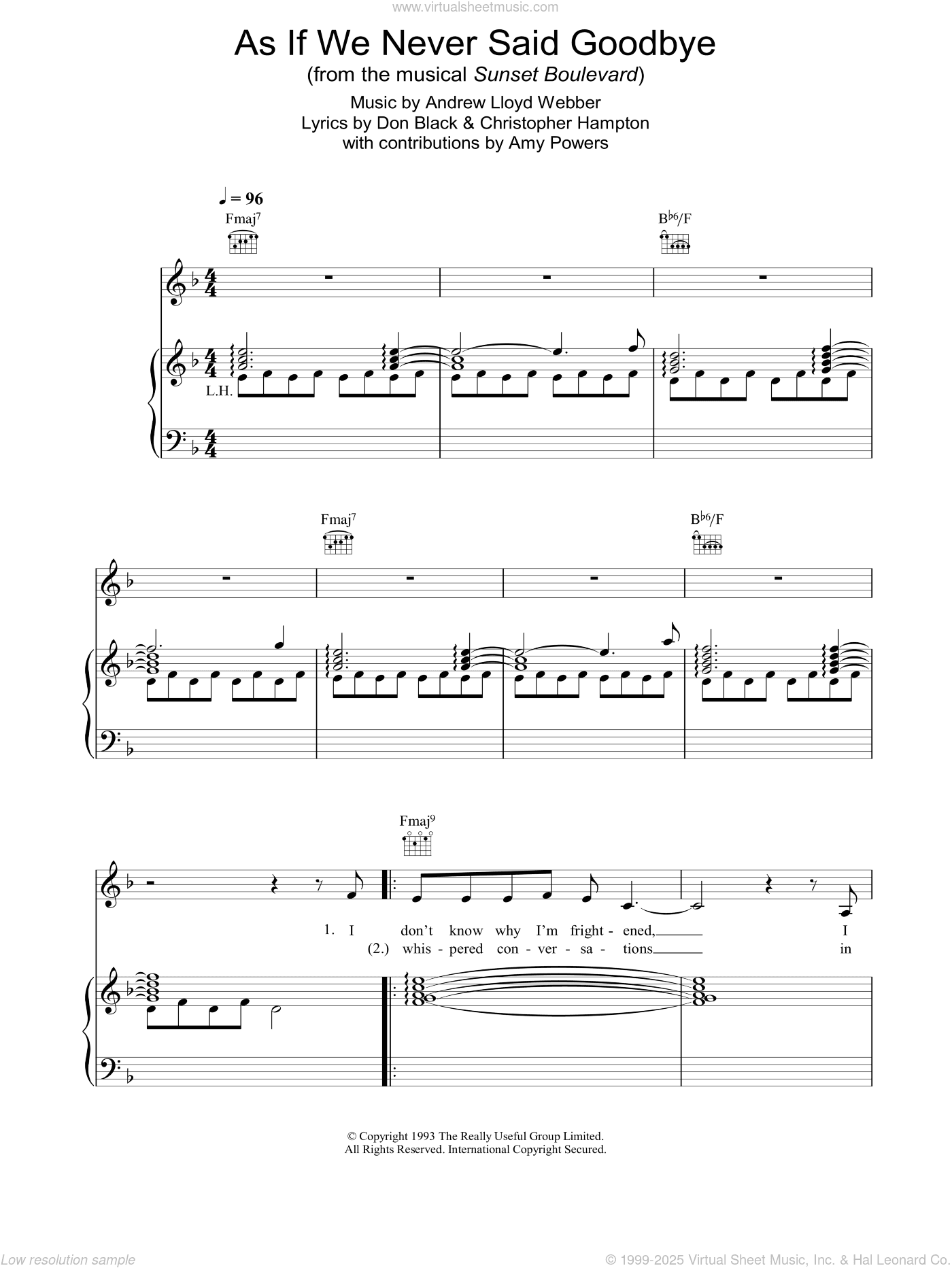 As If We Never Said Goodbye (from Sunset Boulevard)