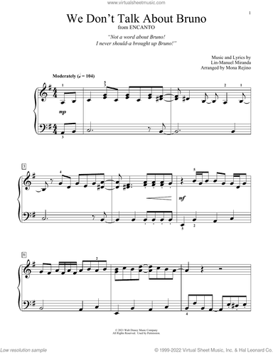 We Don't Talk About Bruno (from Encanto) (arr. Mona Rejino)