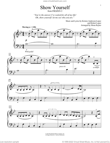 Show Yourself (from Disney's Frozen 2) (arr. Mona Rejino)
