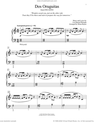 Dos Oruguitas (from Encanto) (arr. Mona Rejino)