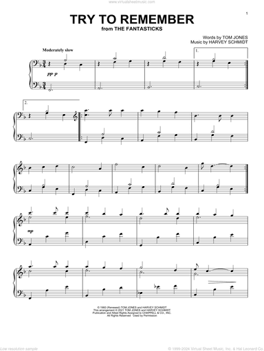 Try To Remember (from The Fantasticks)
