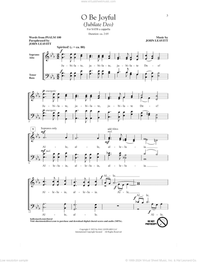 O Be Joyful (Jubilate Deo)