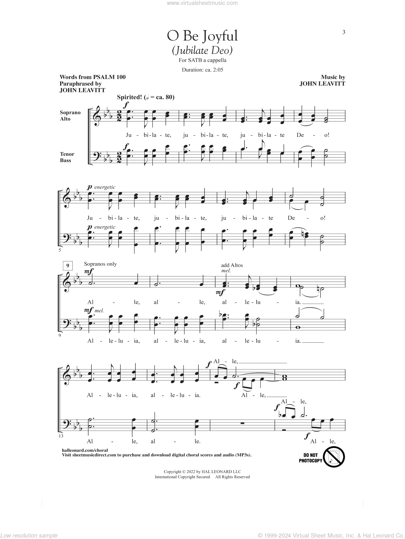 O Be Joyful (Jubilate Deo)
