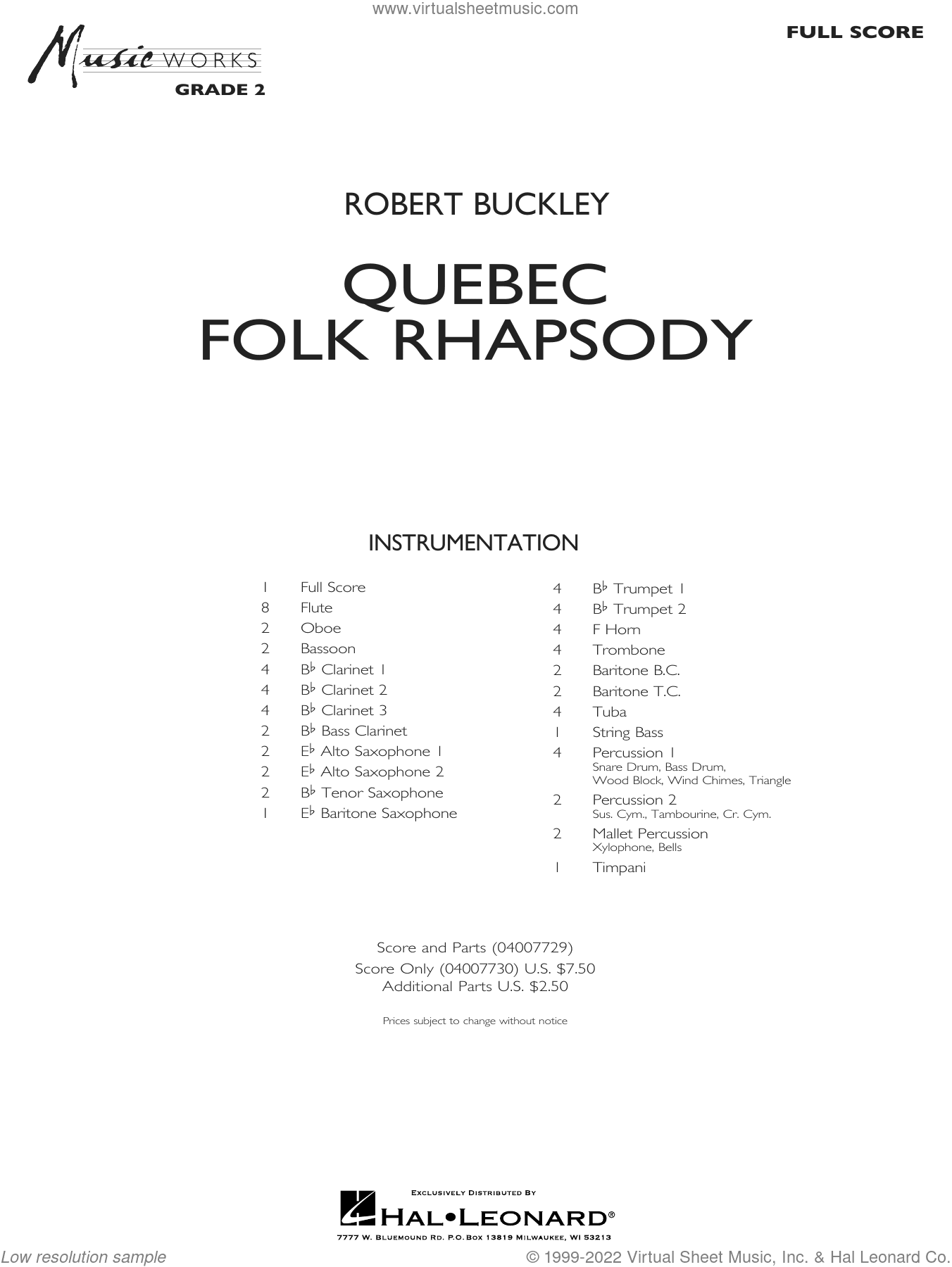 Quebec Folk Rhapsody (COMPLETE)