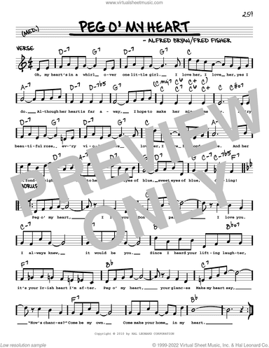 Peg O' My Heart (arr. Robert Rawlins)