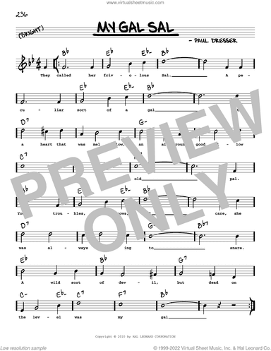 My Gal Sal (arr. Robert Rawlins)