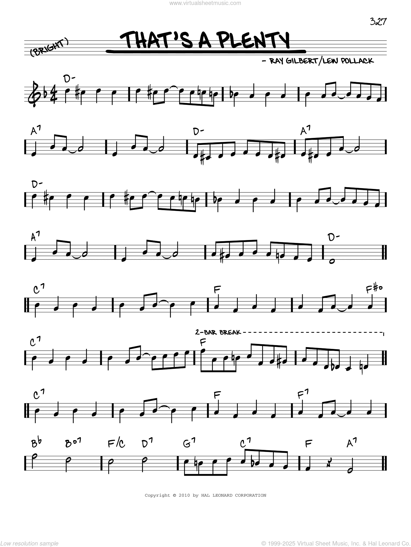 That's A Plenty (arr. Robert Rawlins)