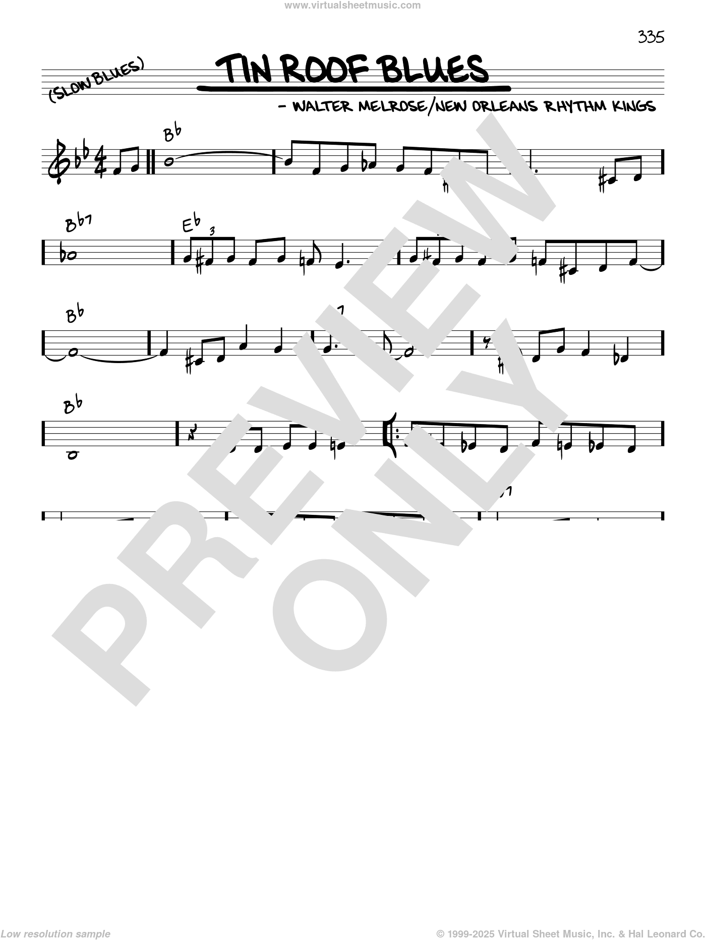 Tin Roof Blues (arr. Robert Rawlins)