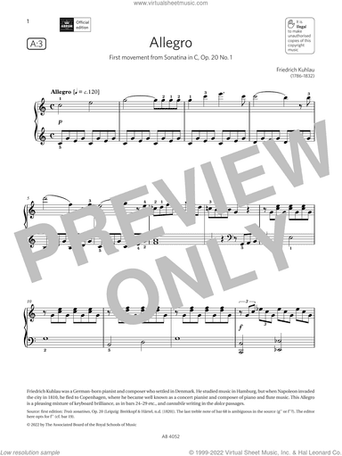 Allegro (Grade 6, list A3, from the ABRSM Piano Syllabus 2023 and 2024)