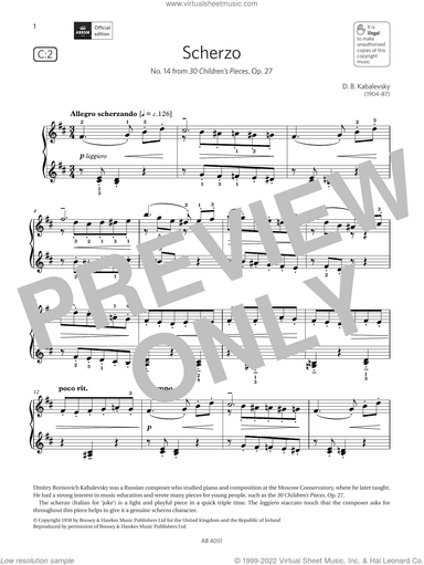 Scherzo (Grade 5, list C2, from the ABRSM Piano Syllabus 2023 and 2024)