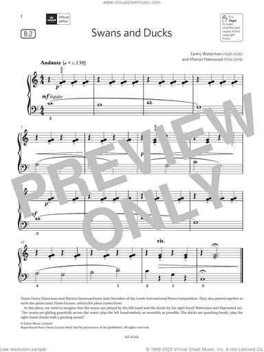 Swans and Ducks (Grade Initial, list B2, from the ABRSM Piano Syllabus 2023 and 2024)