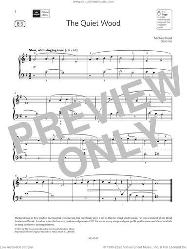 The Quiet Wood (Grade 1, list B3, from the ABRSM Piano Syllabus 2023 and 2024)