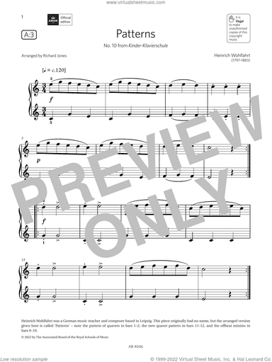 Patterns (Grade Initial, list A3, from the ABRSM Piano Syllabus 2023 and 2024)
