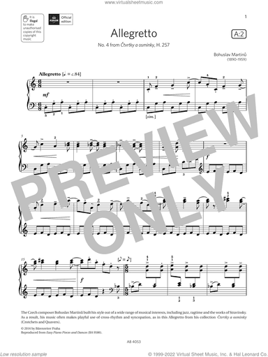 Allegretto (Grade 7, list A2, from the ABRSM Piano Syllabus 2023 and 2024)