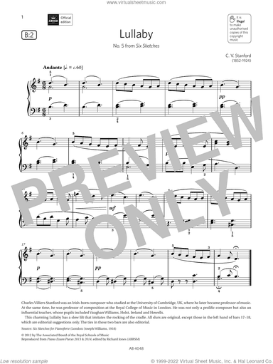 Lullaby (Grade 2, list B2, from the ABRSM Piano Syllabus 2023 and 2024)