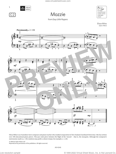 Mozzie (Grade 2, list C2, from the ABRSM Piano Syllabus 2023 and 2024)